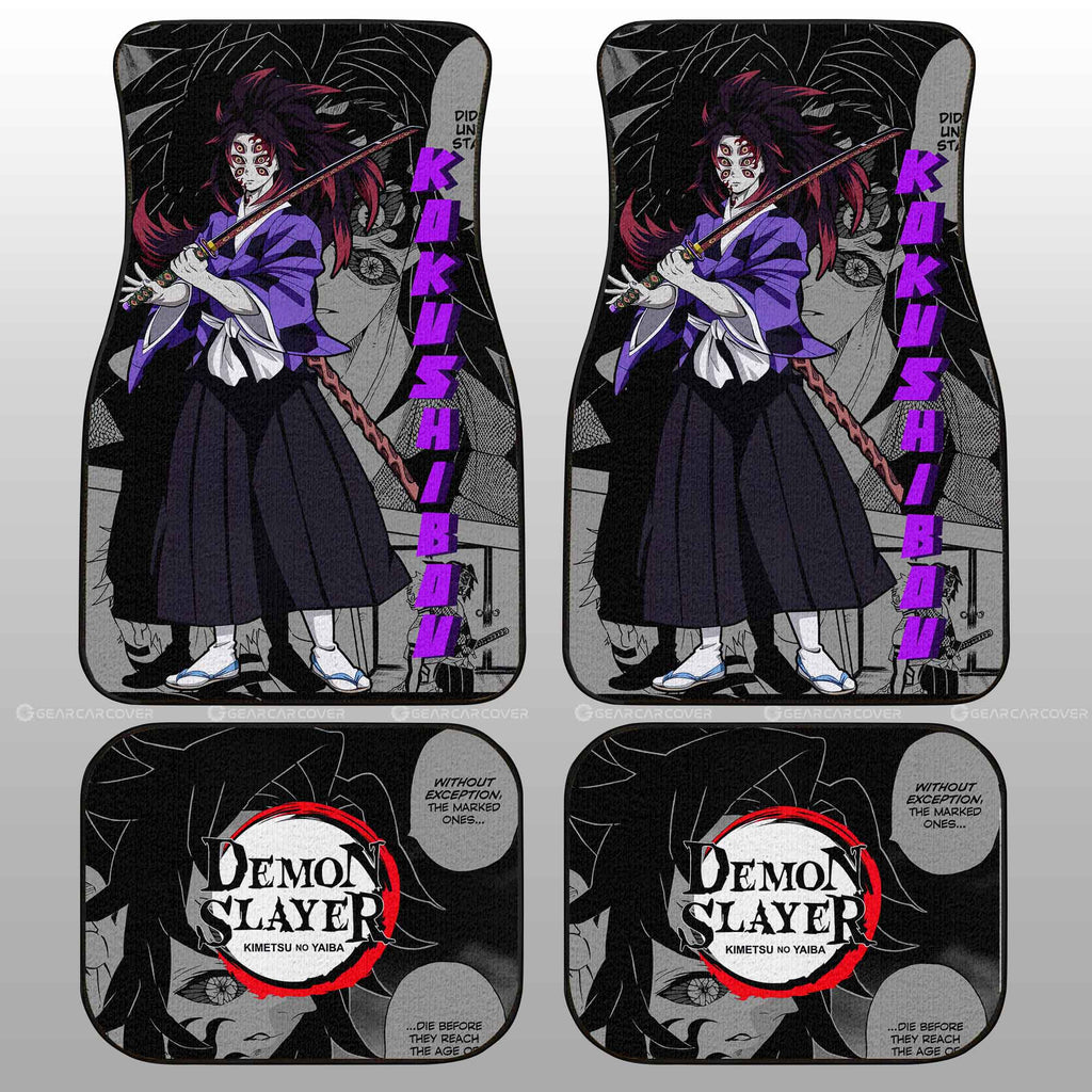 Demon Slayer Car Mats Kokushibou Car Floor Mats Mix Mangas Floor Mats