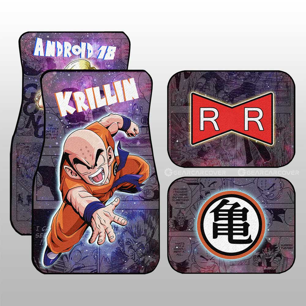 Dragon Ball Car Mats Krillin And Android 18 Car Floor Mats Galaxy Style Car Floor Mats