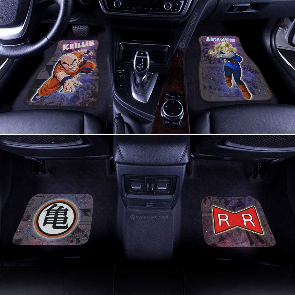 Dragon Ball Car Mats Krillin And Android 18 Car Floor Mats Galaxy Style Car Floor Mats