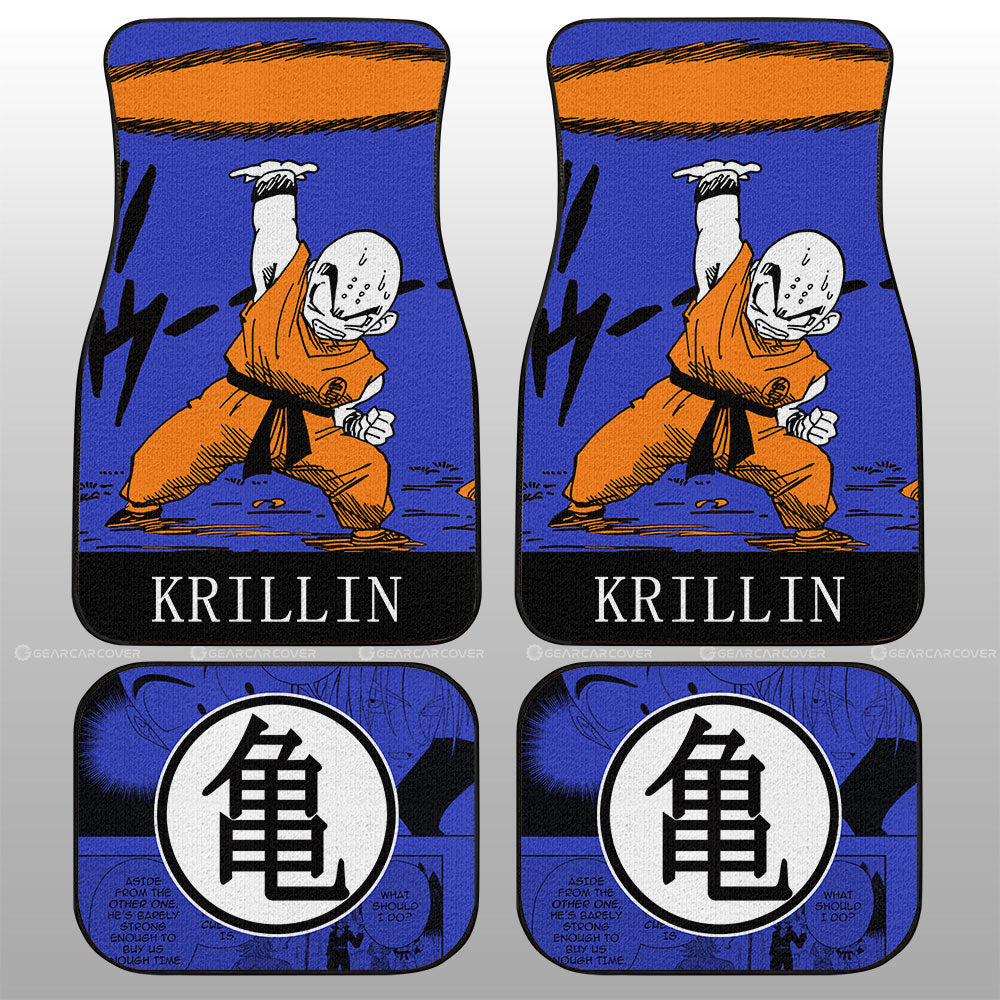 Dragon Ball Car Mats Krillin Car Floor Mats Manga Color Style Car Floor Mats