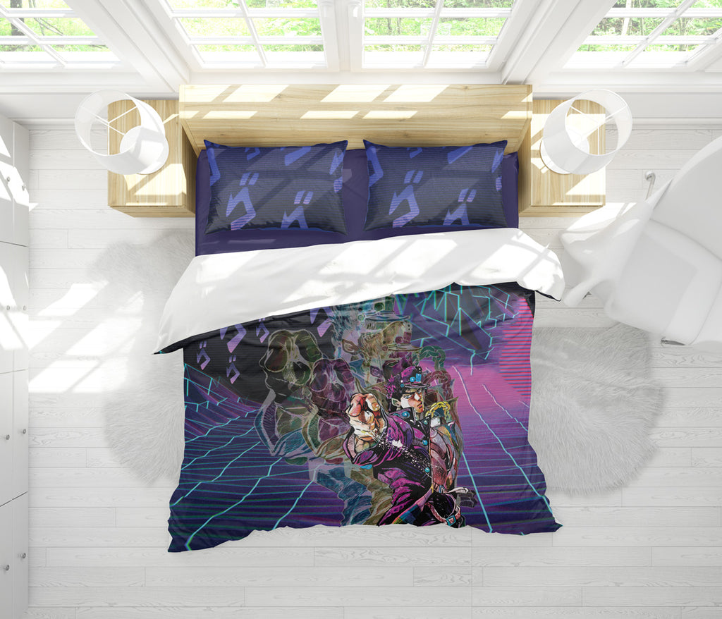 Kujo Jotaro Jojo's Bizarre Adventure Bedding Set