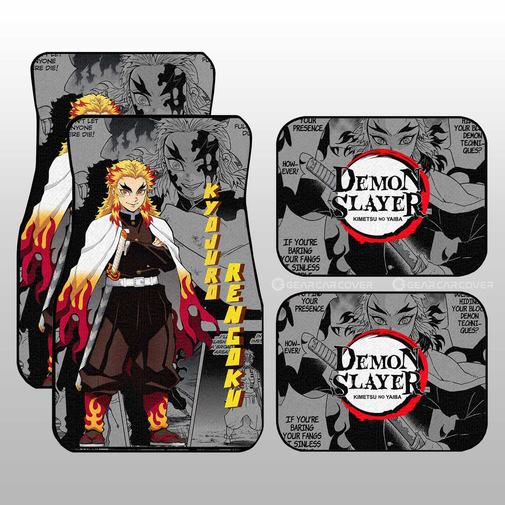 Demon Slayer Car Mats Kyojuro Rengoku Car Floor Mats Mix Mangas Floor Mats