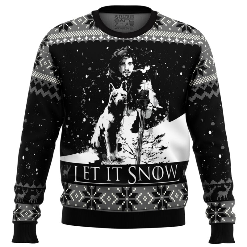 Let It Snow Game of Thrones Ugly Christmas Sweater