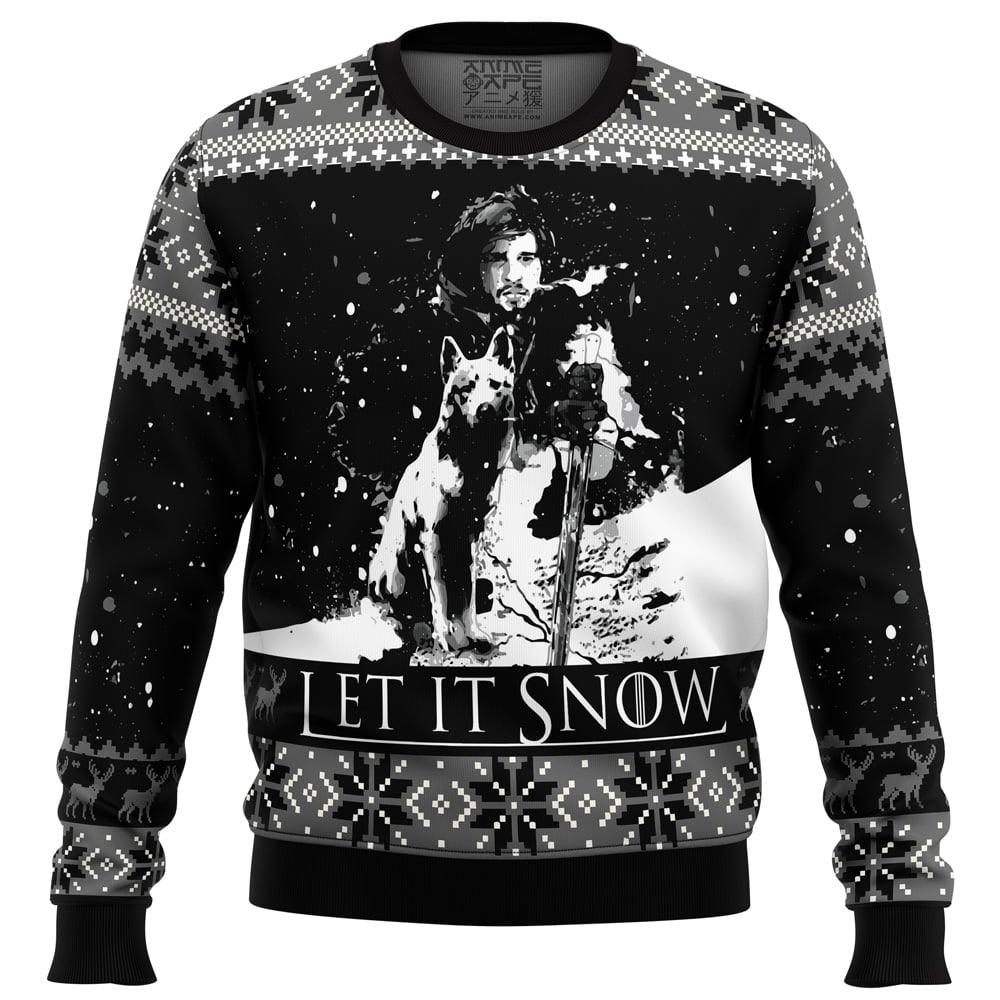 Let It Snow Game of Thrones Ugly Christmas Sweater