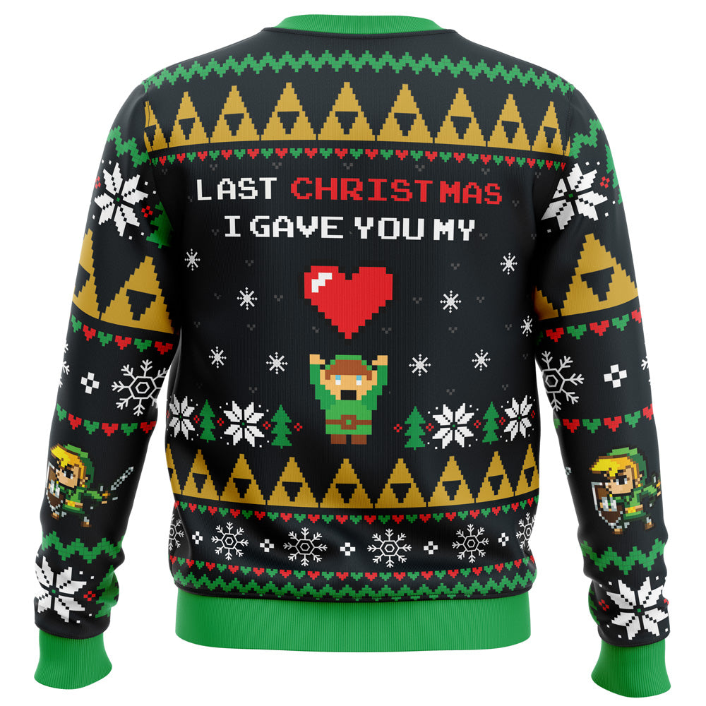Link To My Heart Zelda Ugly Christmas Sweater