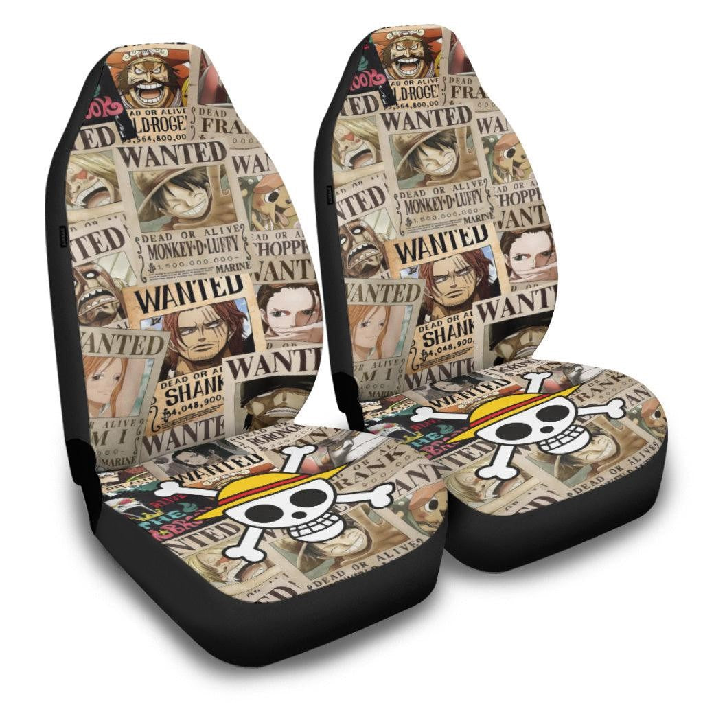 Car Rack One Piece One Piece Car Seat Covers Main Character Wanted Posters Seat Covers ...