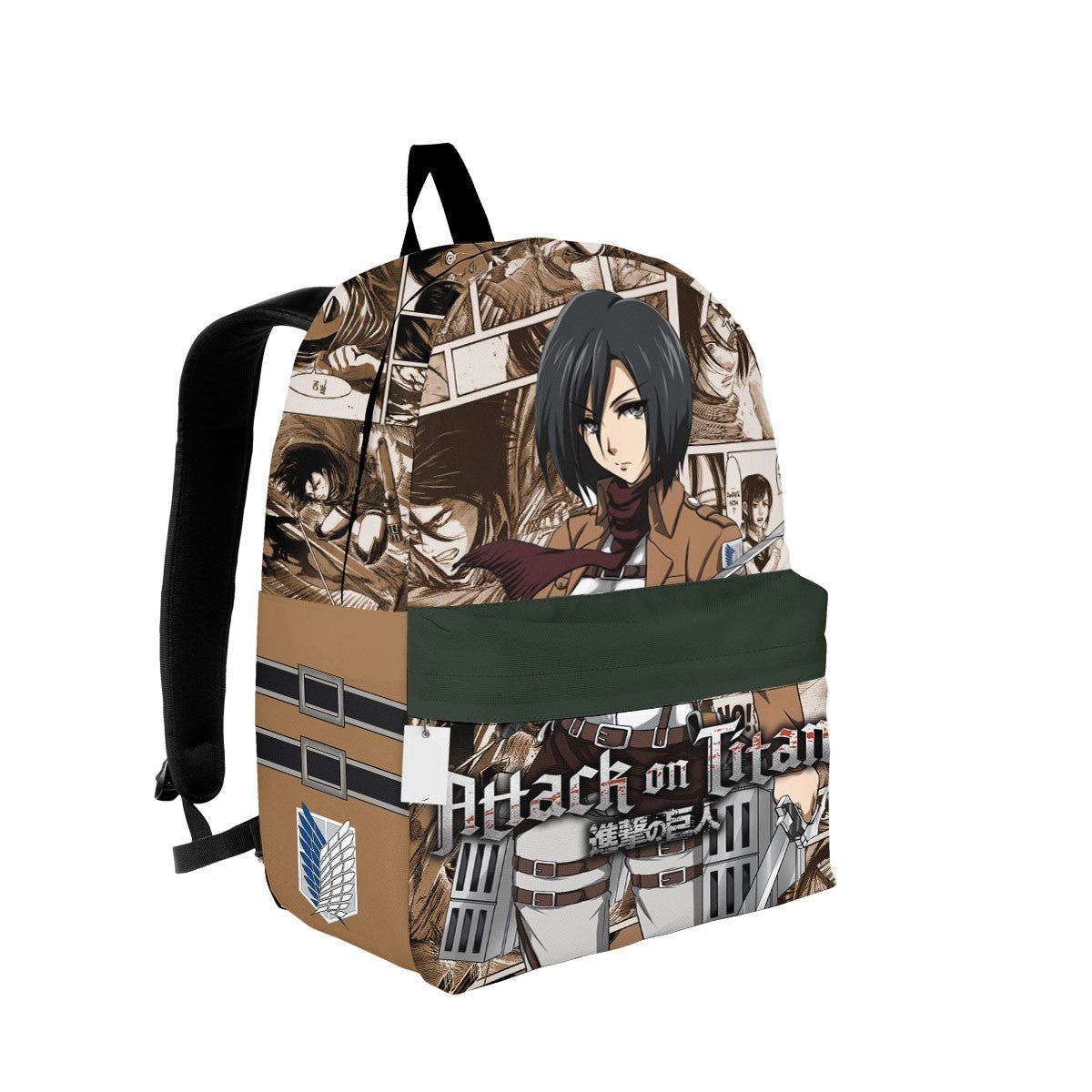 Attack On Titan Backpack Mikasa Ackerman Character Manga Pattern Backp ...