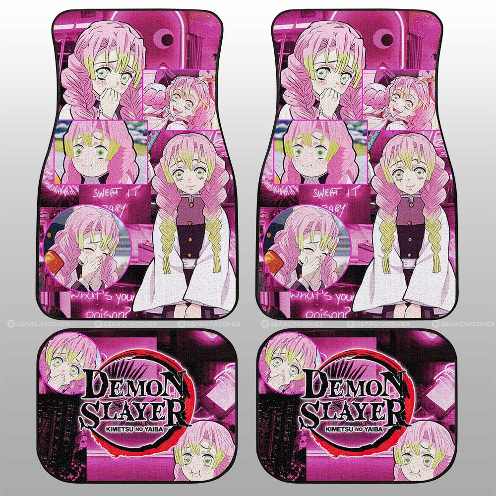 Demon Slayer Car Mats Mitsuri Kanroji Car Floor Mats Demon Slayer Anime Floor Mats