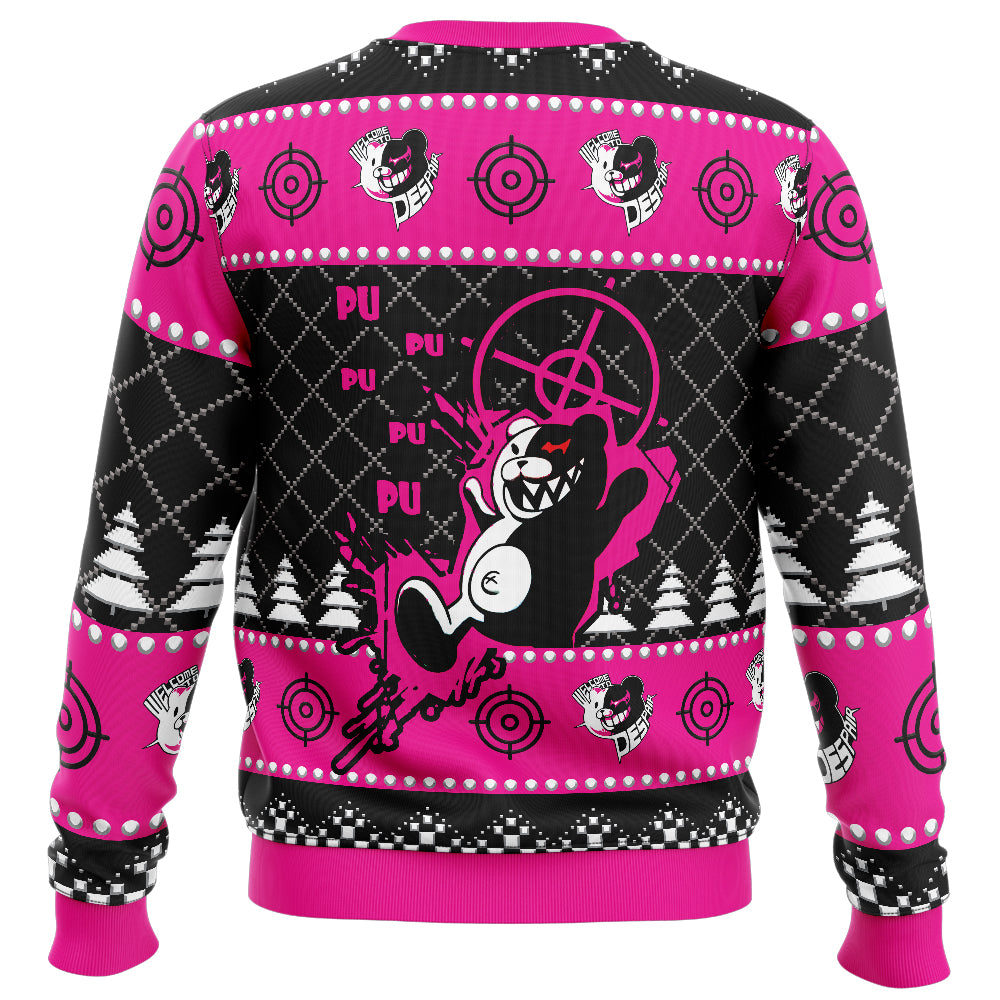Monokuma Despair Danganronpa Ugly Christmas Sweater