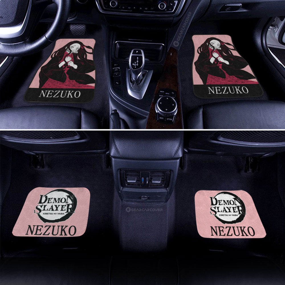 Demon Slayer Car Mats Nezuko Car Floor Mats Demon Slayer Car Floor Mats