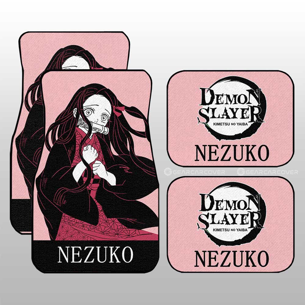 Demon Slayer Car Mats Nezuko Car Floor Mats Demon Slayer Car Floor Mats