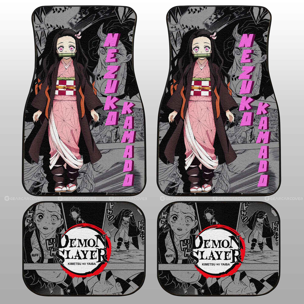 Demon Slayer Car Mats Nezuko Kamado Car Floor Mats Mix Mangas Floor Mats