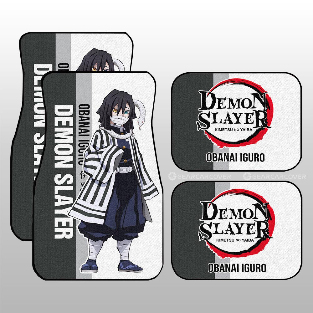 Demon Slayer Car Mats Obanai Iguro Car Floor Mats Car For Fans Floor Mats