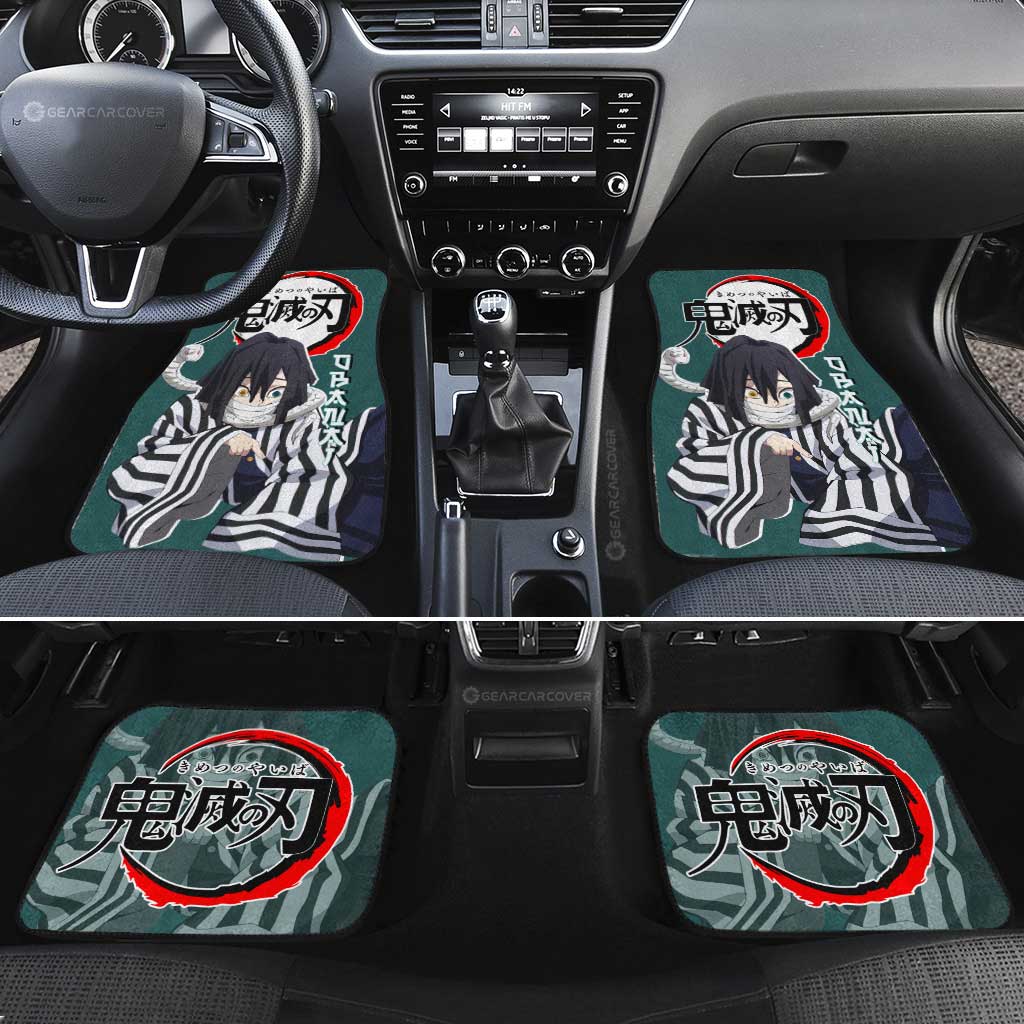 Demon Slayer Car Mats Obanai Iguro Car Floor Mats Demon Slayer Car Floor Mats