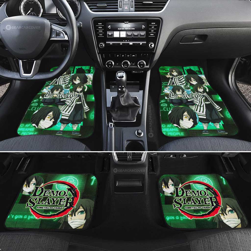 Demon Slayer Car Mats Obanai Iguro Car Floor Mats Demon Slayer Anime Floor Mats