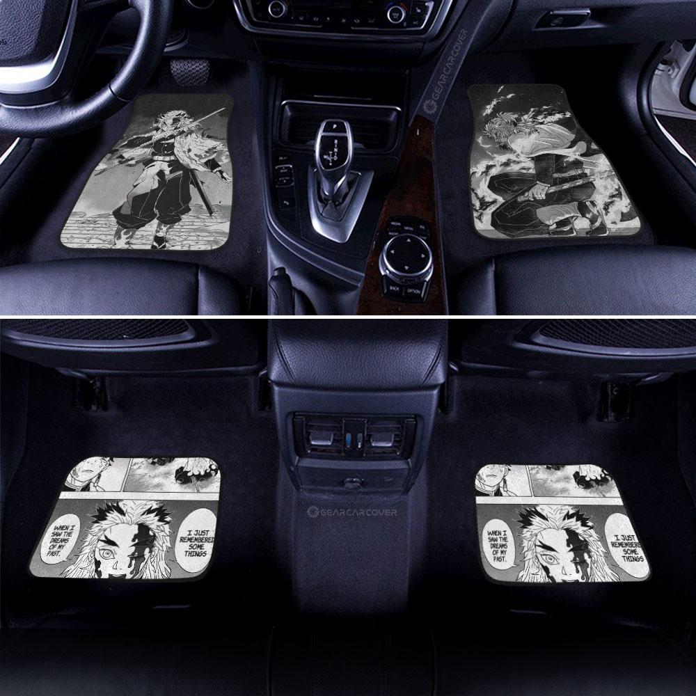 Demon Slayer Car Mats Rengoku Car Floor Mats Kimetsu No Yaiba Manga Car Floor Mats