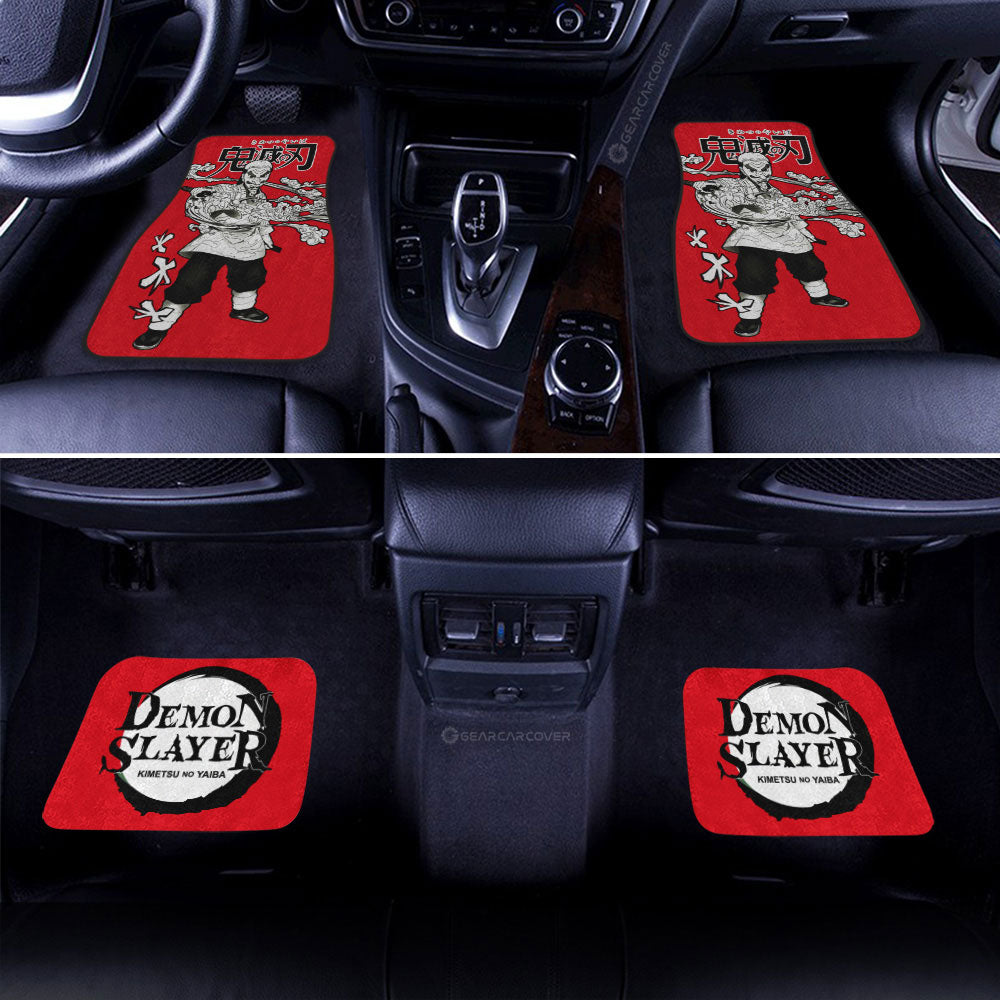 Demon Slayer Car Mats Sakonji Urokodaki Car Floor Mats Car Manga Style For Fans Floor Mats