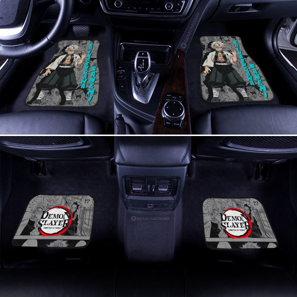 Demon Slayer Car Mats Sanemi Shinazugawa Car Floor Mats Mix Mangas Floor Mats