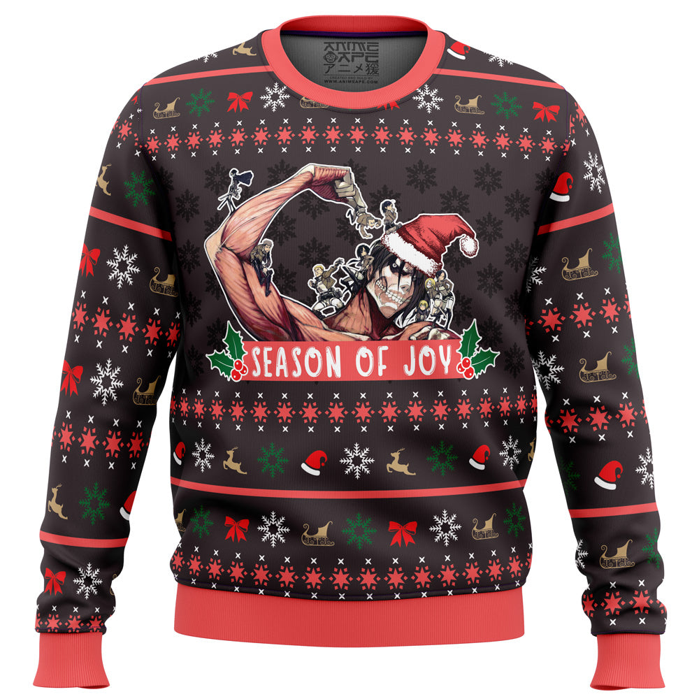 Season of Joy Attack on Titan Ugly Christmas Sweater