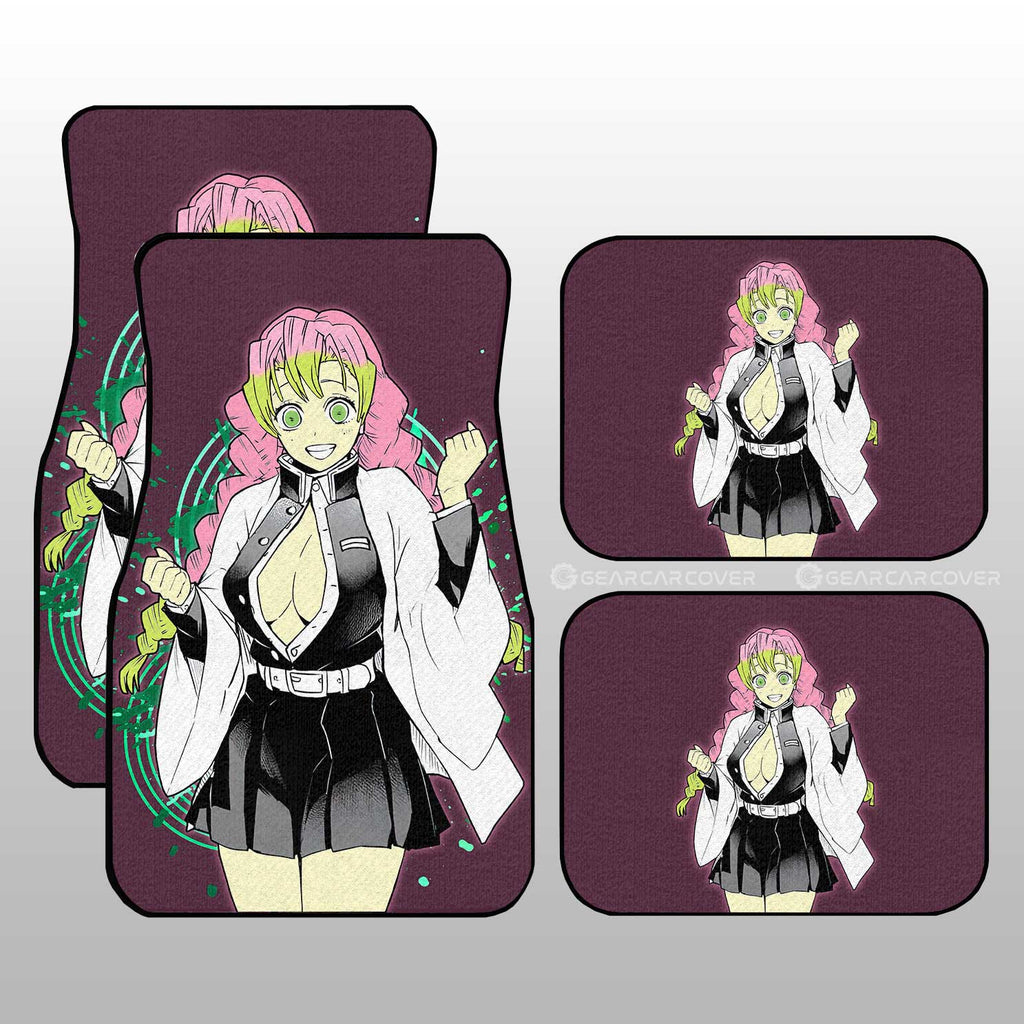 Demon Slayer Car Mats Sexy Girl Kanroji Mitsuri Car Floor Mats Demon Slayer Car Floor Mats