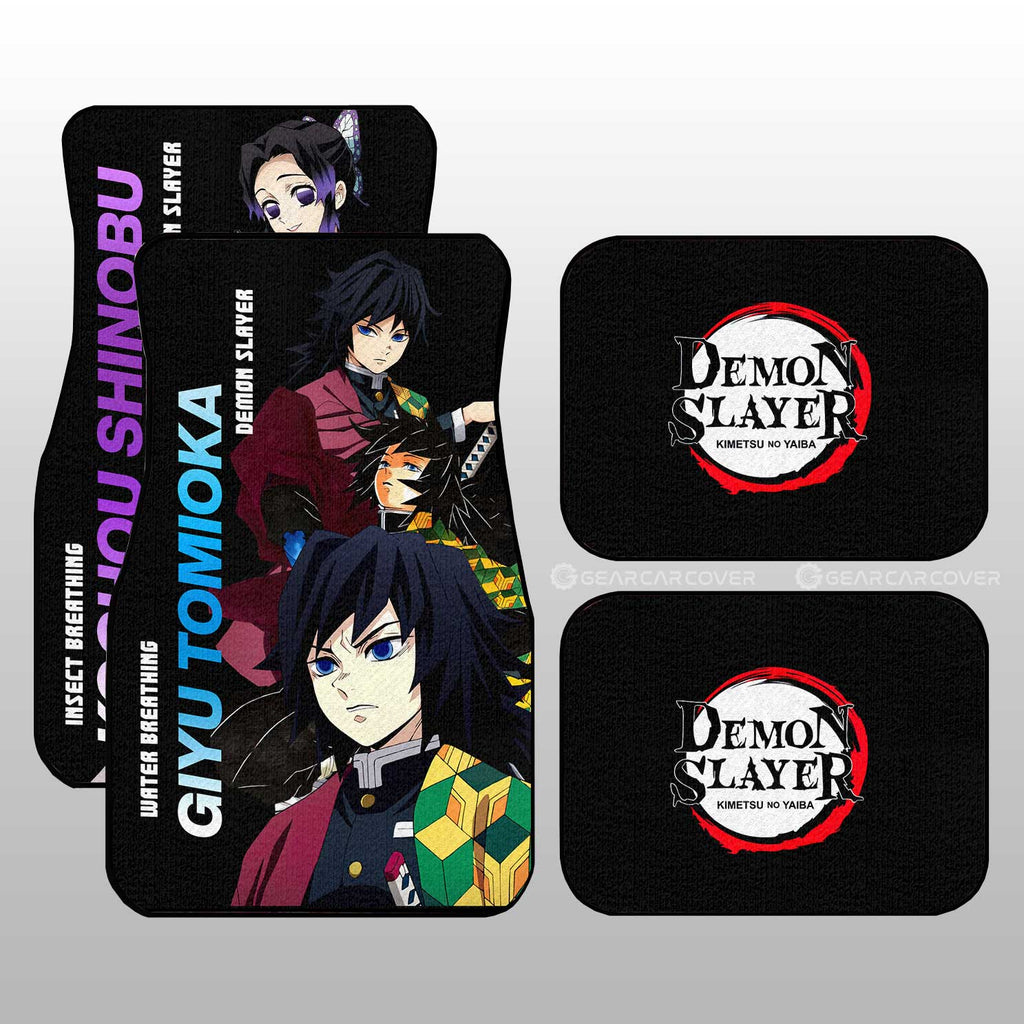 Demon Slayer Car Mats Shinobu And Giyuu Car Floor Mats Demon Slayer Car Floor Mats