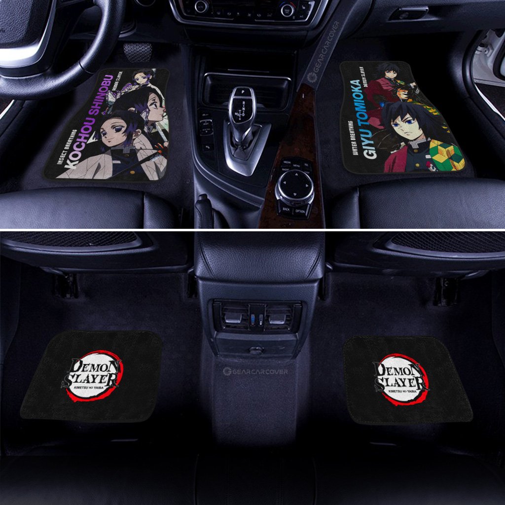 Demon Slayer Car Mats Shinobu And Giyuu Car Floor Mats Demon Slayer Car Floor Mats