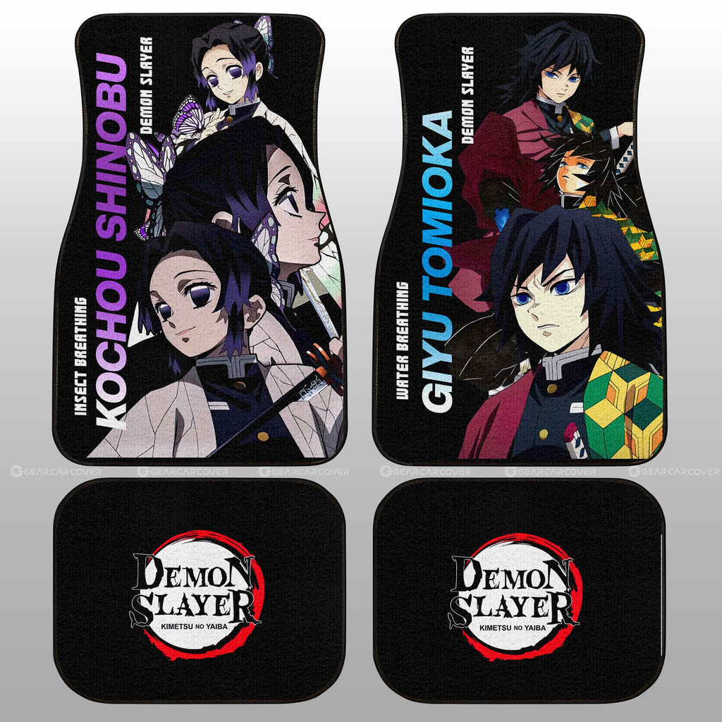 Demon Slayer Car Mats Shinobu And Giyuu Car Floor Mats Demon Slayer Car Floor Mats