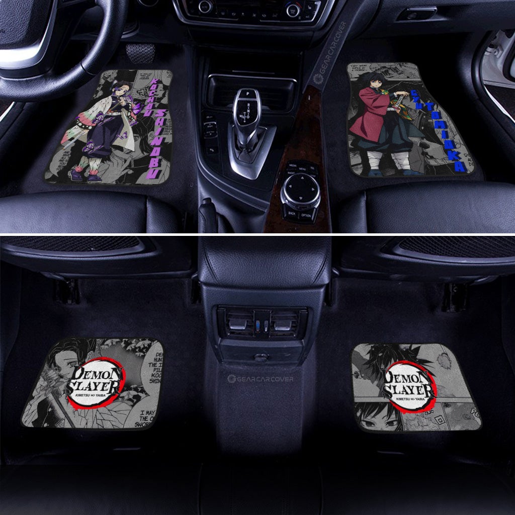 Demon Slayer Car Mats Shinobu And Giyuu Car Floor Mats Mix Mangas Floor Mats