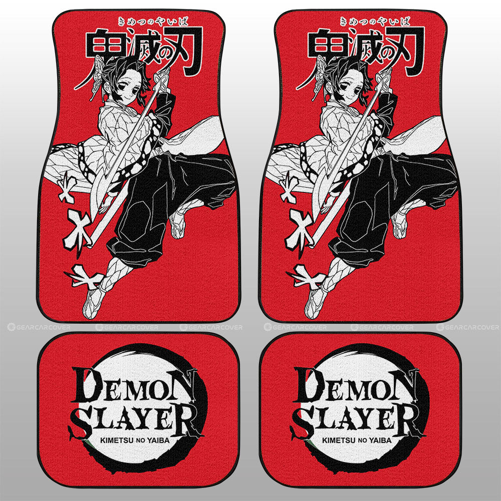 Demon Slayer Car Mats Shinobu Kocho Car Floor Mats Car Manga Style For Fans Floor Mats