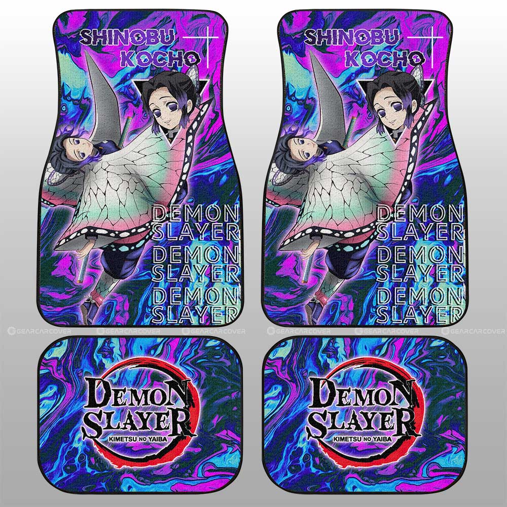 Demon Slayer Car Mats Shinobu Kocho Car Floor Mats Demon Slayer Car Floor Mats