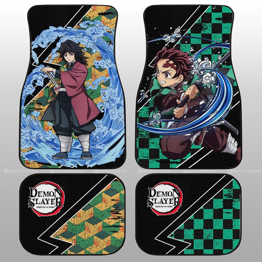 Demon Slayer Car Mats Tanjiro And Giyuu Car Floor Mats Demon Slayer Car Floor Mats