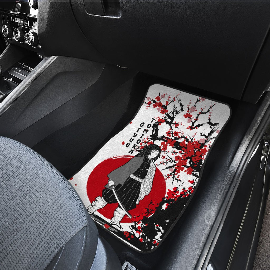 Demon Slayer Car Mats Tanjiro And Giyuu Car Floor Mats Japan Style Demon Slayer Anime Car Interior Floor Mats