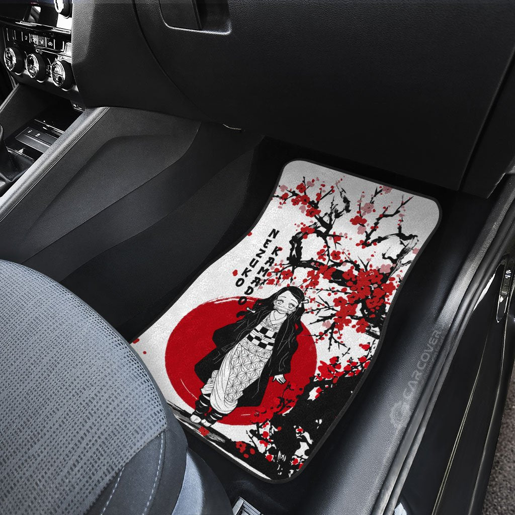 Demon Slayer Car Mats Tanjiro And Nezuko Car Floor Mats Japan Style Car Interior Floor Mats