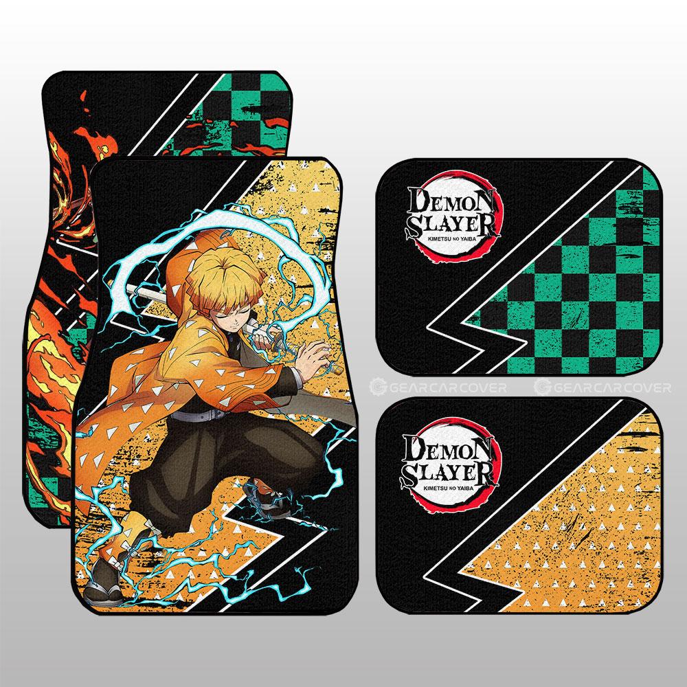 Demon Slayer Car Mats Tanjiro And Zenitsu Car Floor Mats Anime Demon Slayer Car Floor Mats