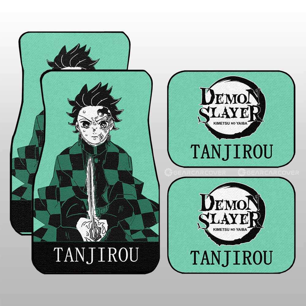 Demon Slayer Car Mats Tanjiro Car Floor Mats Demon Slayer Car Floor Mats