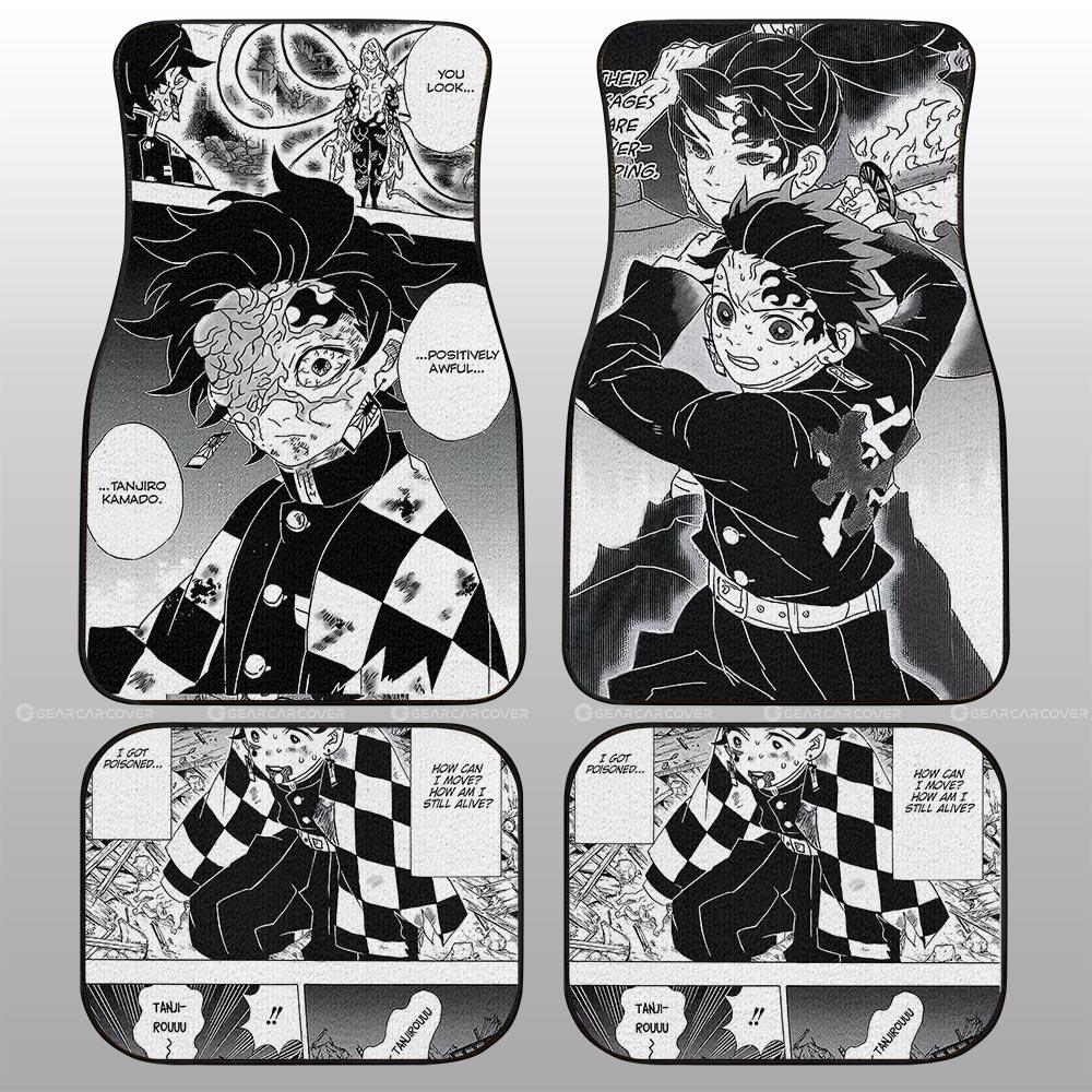 Demon Slayer Car Mats Tanjiro Car Floor Mats Kimetsu No Yaiba Manga Car Floor Mats