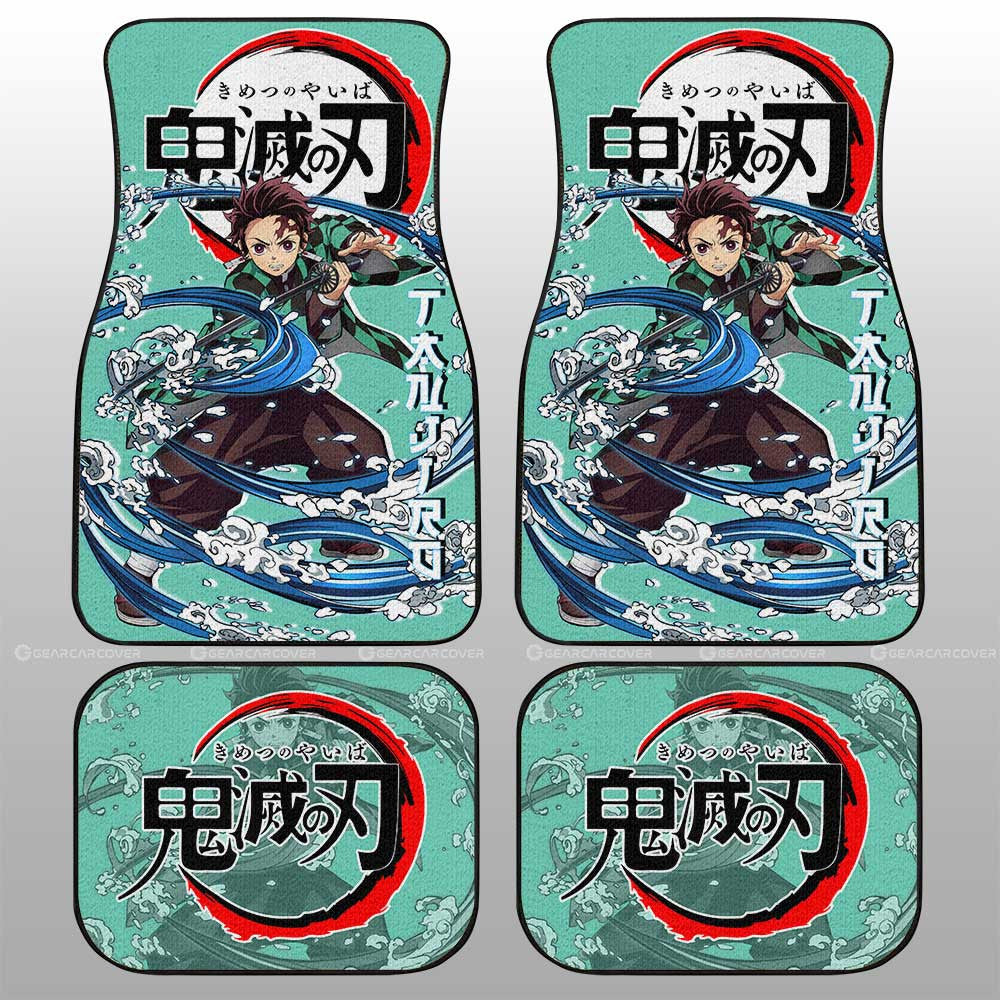 Demon Slayer Car Mats Tanjiro Kamado Car Floor Mats Demon Slayer Car Floor Mats