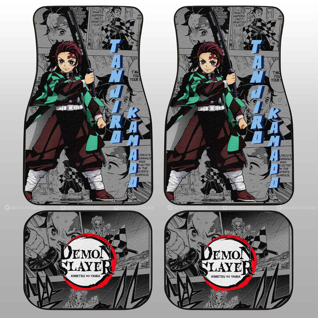 Demon Slayer Car Mats Tanjiro Kamado Car Floor Mats Mix Mangas Floor Mats