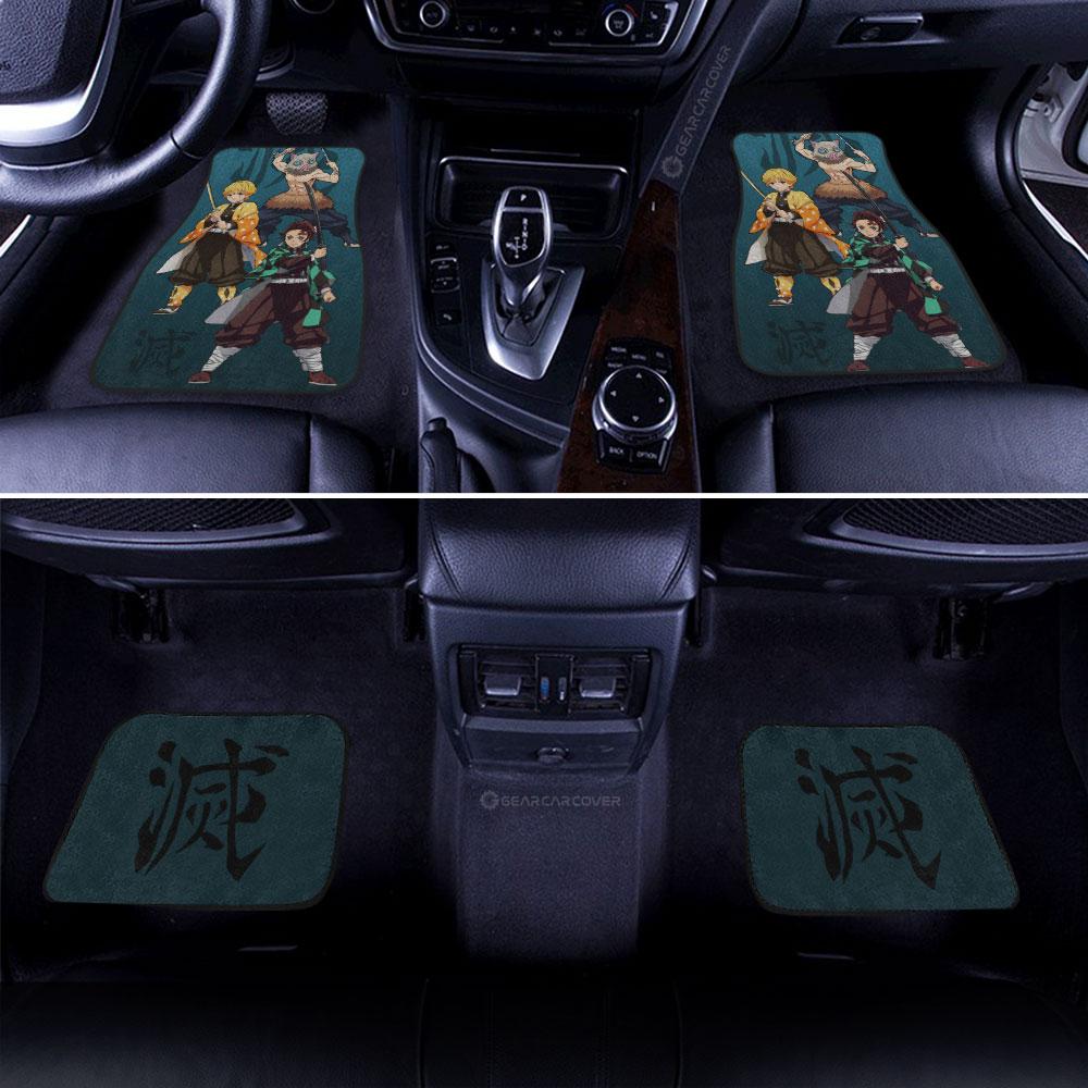 Demon Slayer Car Mats Tanjiro Zenitsu Inosuke Car Floor Mats Demon Slayer Car Floor Mats