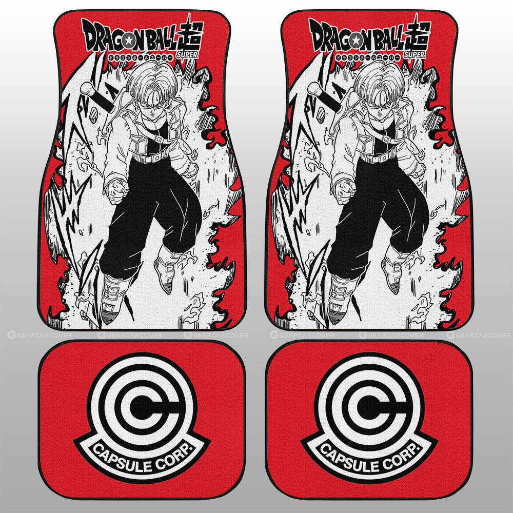 Dragon Ball Car Mats Trunks Car Floor Mats Car Manga Style For Fans Car Floor Mats