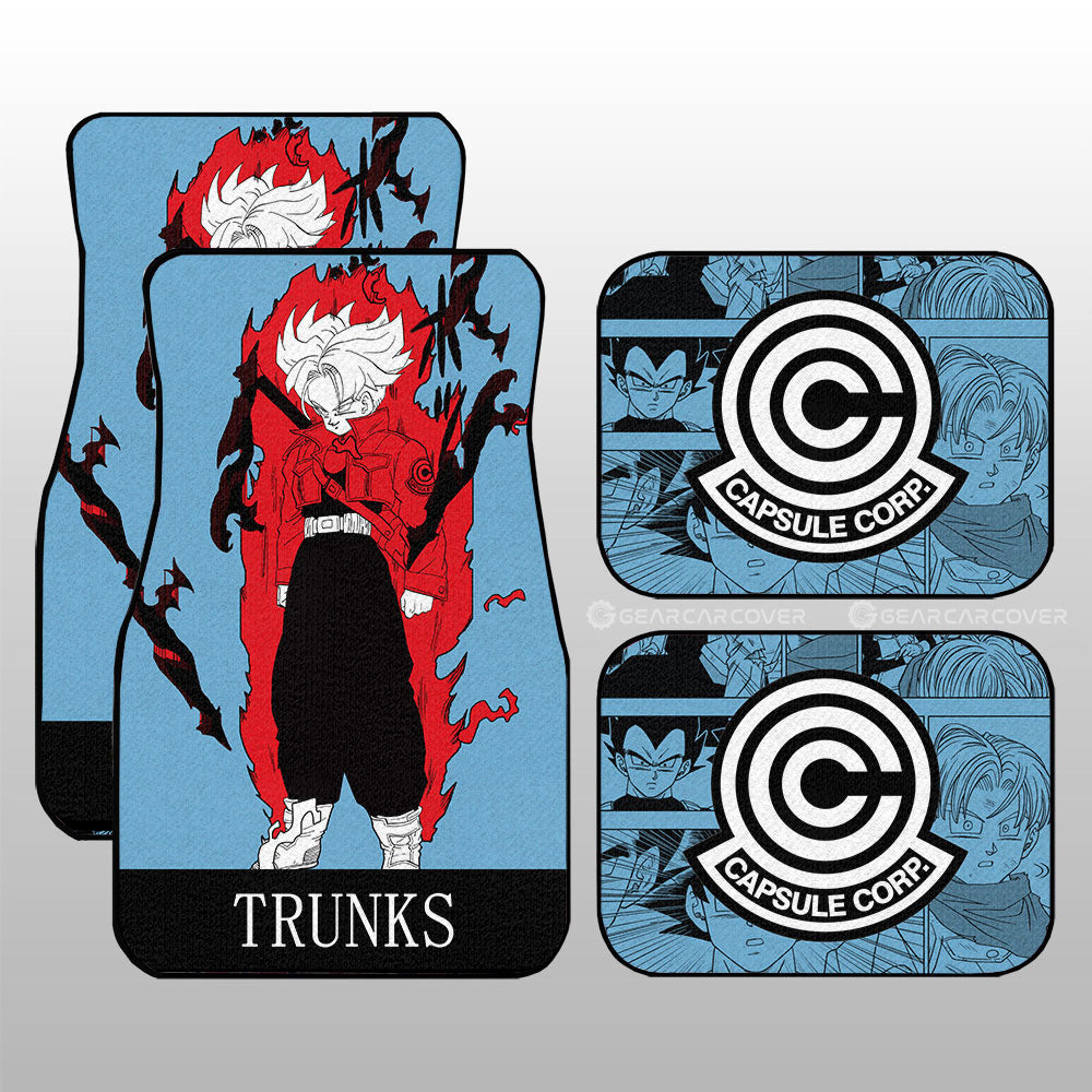 Dragon Ball Car Mats Trunks Car Floor Mats Dragon Ball Anime Manga Color Style Car Floor Mats