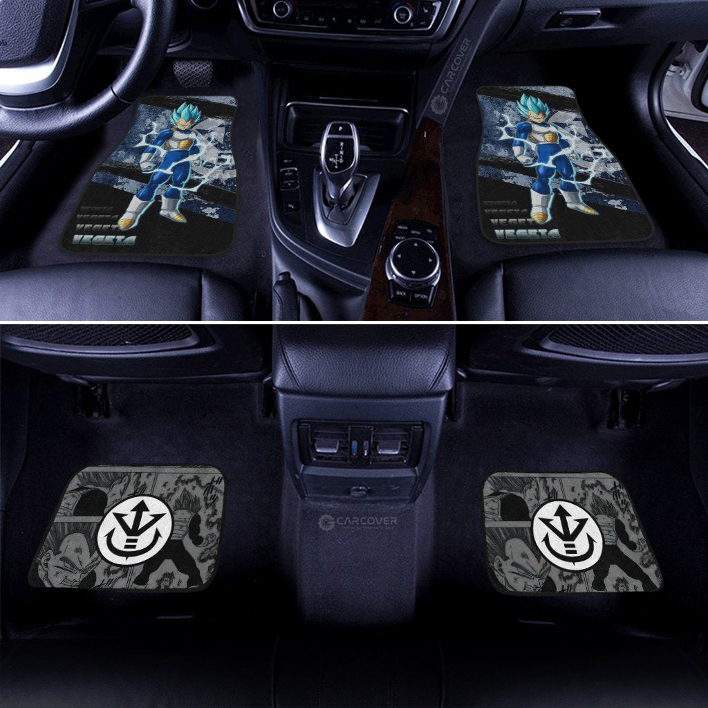 Dragon Ball Car Mats Vegeta Blue Car Floor Mats Anime Dragon Ball Car Floor Mats