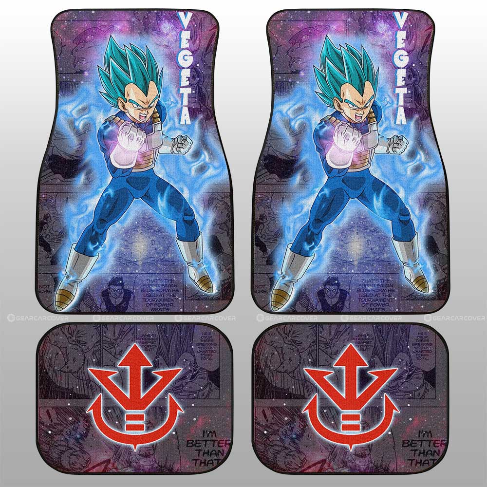 Dragon Ball Car Mats Vegeta Blue Car Floor Mats Galaxy Style Dragon Ball Anime Car Floor Mats