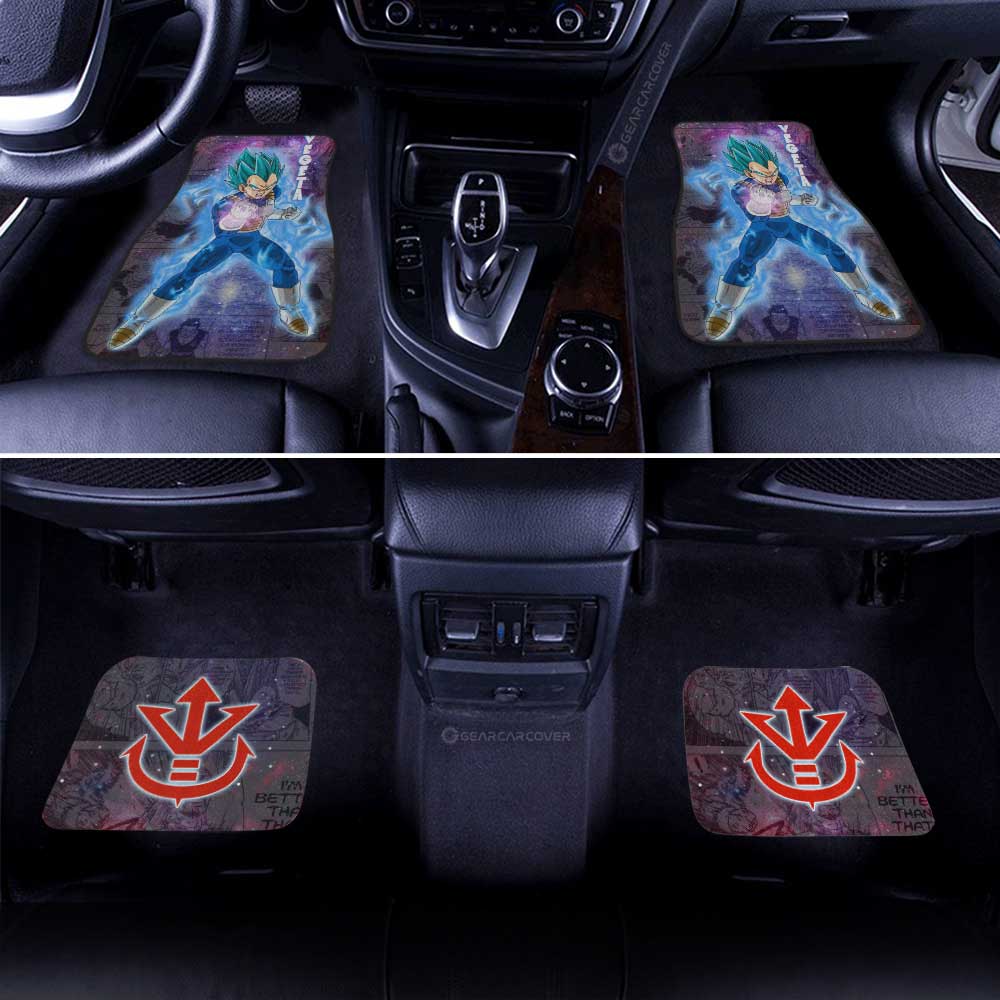 Dragon Ball Car Mats Vegeta Blue Car Floor Mats Galaxy Style Dragon Ball Anime Car Floor Mats