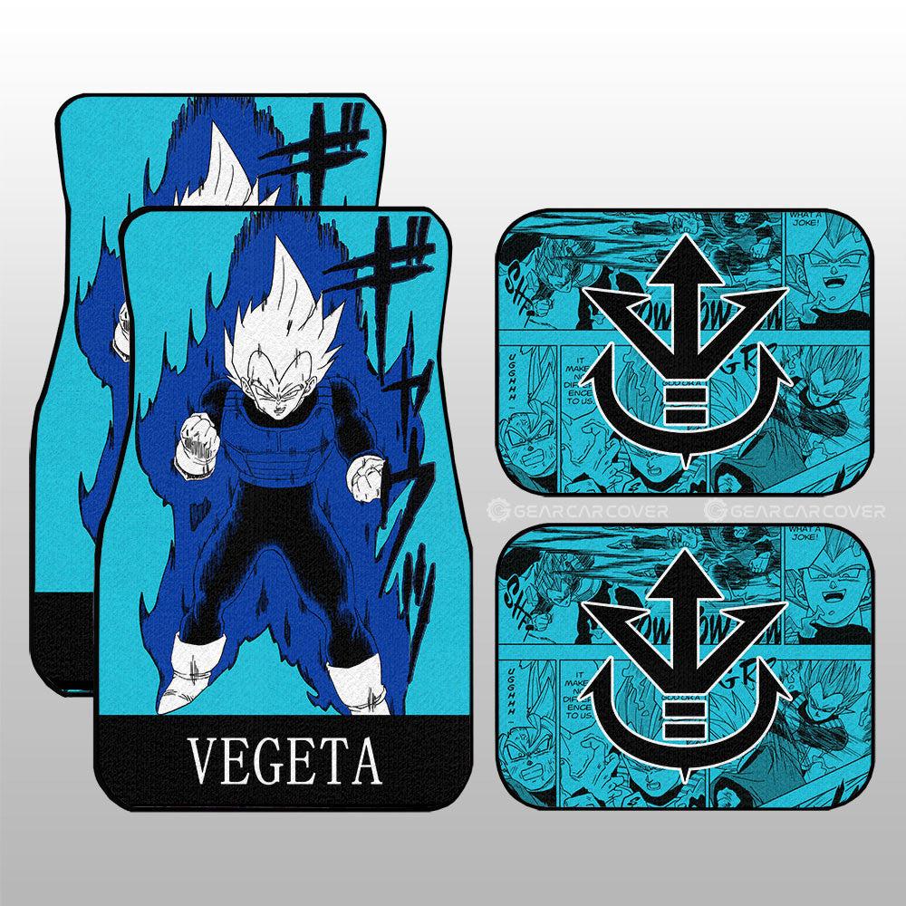 Dragon Ball Car Mats Vegeta Car Floor Mats Manga Color BlueFloor Mats