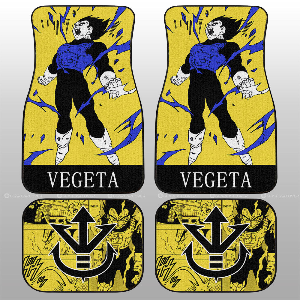 Dragon Ball Car Mats Vegeta Car Floor Mats Manga Color Style Car Floor Mats