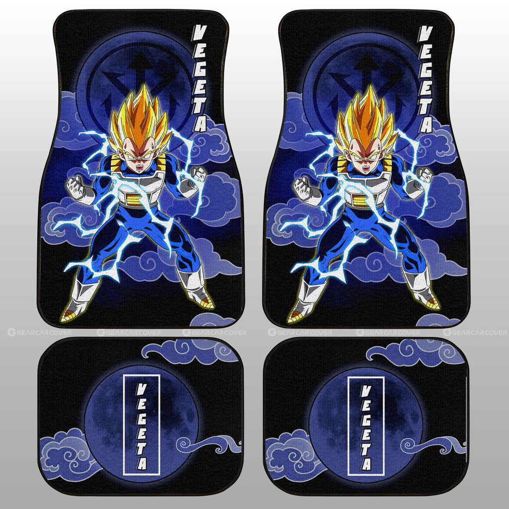 Dragon Ball Car Mats Vegeta SSJ Car Floor Mats Demon Slayer Car Floor Mats