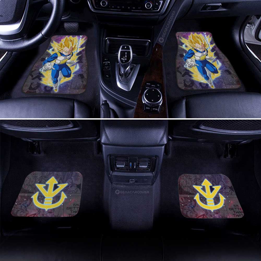 Dragon Ball Car Mats Vegeta SSJ Car Floor Mats Galaxy Style Car Floor Mats