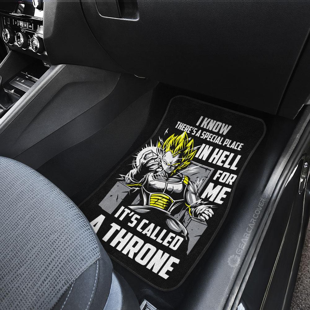 Dragon Ball Car Mats Vegeta's Throne Essential Car Floor Mats Gift For Fans Car Floor Mats