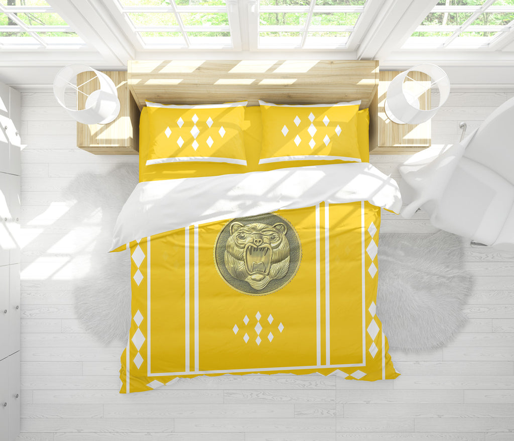 Yellow Ranger Ninjetti Rangers Bedding Set